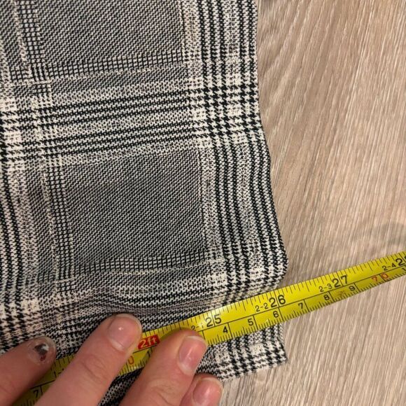 Banana Republic High Rise Tapered Ankle Crop Pants Women's Gray Plaid NWT sz 12 - Picture 11 of 13